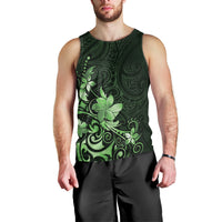 Matariki New Zealand Men Tank Top Maori Pattern Green Galaxy LT05 - Polynesian Pride