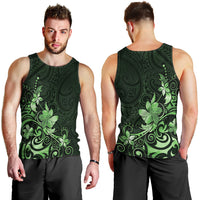 Matariki New Zealand Men Tank Top Maori Pattern Green Galaxy LT05 - Polynesian Pride