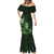 Matariki New Zealand Mermaid Dress Maori Pattern Green Galaxy