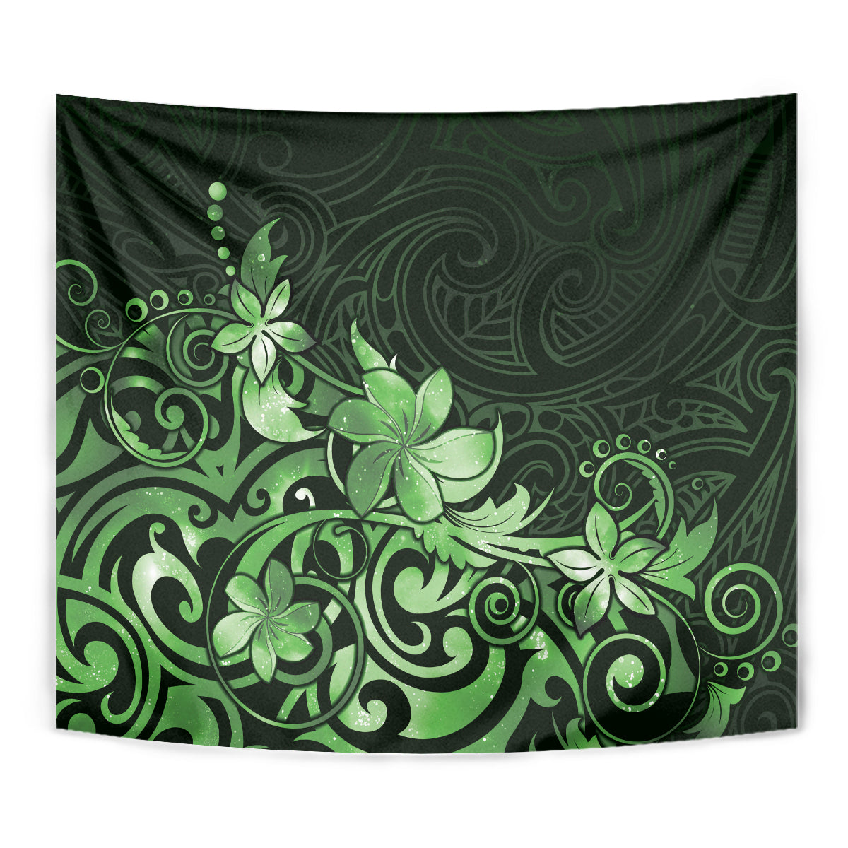 Matariki New Zealand Tapestry Maori Pattern Green Galaxy LT05 - Polynesian Pride