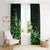 Matariki New Zealand Window Curtain Maori Pattern Green Galaxy