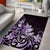 Matariki New Zealand Area Rug Maori Pattern Purple Galaxy