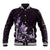 Matariki New Zealand Baseball Jacket Maori Pattern Purple Galaxy