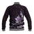 Matariki New Zealand Baseball Jacket Maori Pattern Purple Galaxy