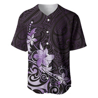 Matariki New Zealand Baseball Jersey Maori Pattern Purple Galaxy LT05 Purple - Polynesian Pride