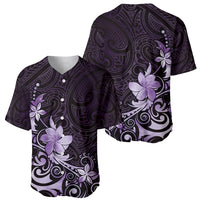 Matariki New Zealand Baseball Jersey Maori Pattern Purple Galaxy LT05 - Polynesian Pride