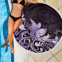 Matariki New Zealand Beach Blanket Maori Pattern Purple Galaxy LT05 - Polynesian Pride