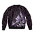 Matariki New Zealand Bomber Jacket Maori Pattern Purple Galaxy