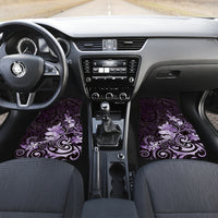 Matariki New Zealand Car Mats Maori Pattern Purple Galaxy LT05 Set 2pcs - Front Purple - Polynesian Pride