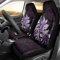 Matariki New Zealand Car Seat Cover Maori Pattern Purple Galaxy LT05 - Polynesian Pride