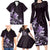 Matariki New Zealand Family Matching Long Sleeve Bodycon Dress and Hawaiian Shirt Maori Pattern Purple Galaxy