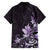 Matariki New Zealand Family Matching Off The Shoulder Long Sleeve Dress and Hawaiian Shirt Maori Pattern Purple Galaxy