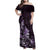 Matariki New Zealand Family Matching Off Shoulder Maxi Dress and Hawaiian Shirt Maori Pattern Purple Galaxy