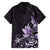 Matariki New Zealand Family Matching Short Sleeve Bodycon Dress and Hawaiian Shirt Maori Pattern Purple Galaxy