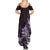 Matariki New Zealand Family Matching Summer Maxi Dress and Hawaiian Shirt Maori Pattern Purple Galaxy