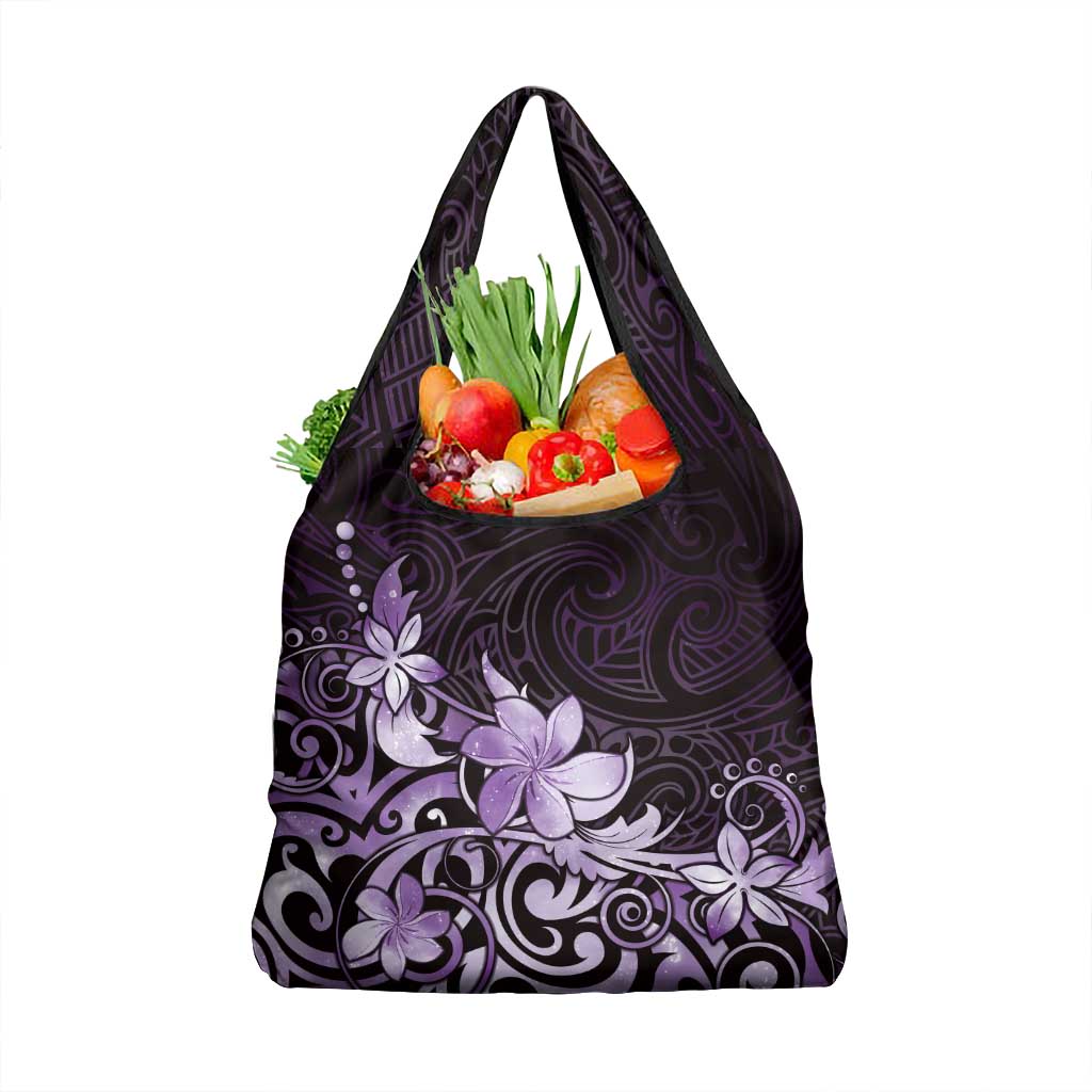 Matariki New Zealand Grocery Bag Maori Pattern Purple Galaxy LT05 1-pack One Size Purple - Polynesian Pride