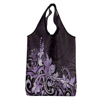 Matariki New Zealand Grocery Bag Maori Pattern Purple Galaxy LT05 - Polynesian Pride