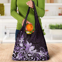 Matariki New Zealand Grocery Bag Maori Pattern Purple Galaxy LT05 - Polynesian Pride