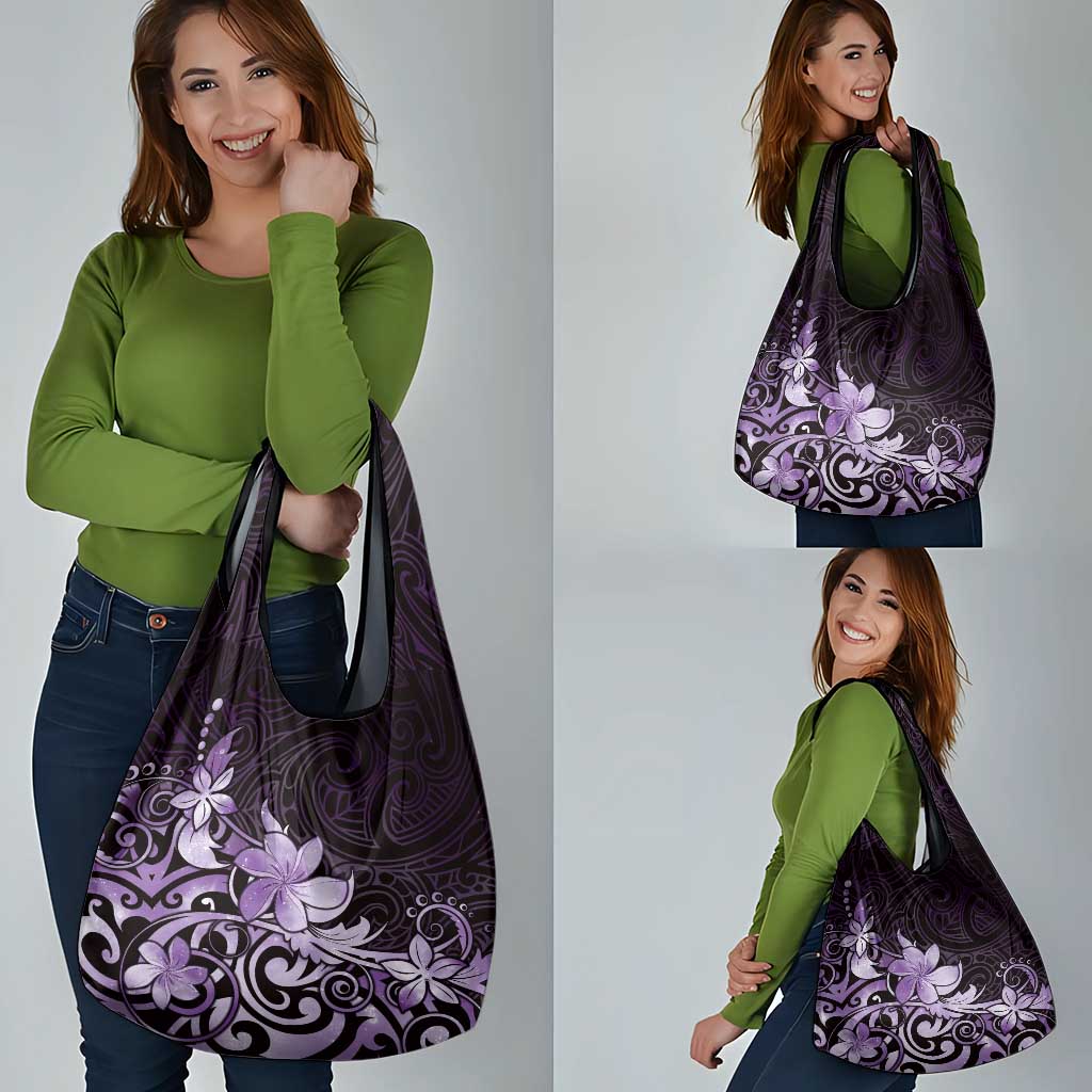 Matariki New Zealand Grocery Bag Maori Pattern Purple Galaxy LT05 - Polynesian Pride