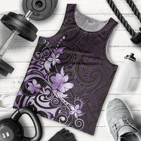 Matariki New Zealand Men Tank Top Maori Pattern Purple Galaxy LT05 - Polynesian Pride