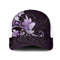 Matariki New Zealand Mesh Trucker Cap Maori Pattern Purple Galaxy LT05 One Size White Purple - Polynesian Pride