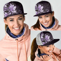 Matariki New Zealand Mesh Trucker Cap Maori Pattern Purple Galaxy LT05 - Polynesian Pride