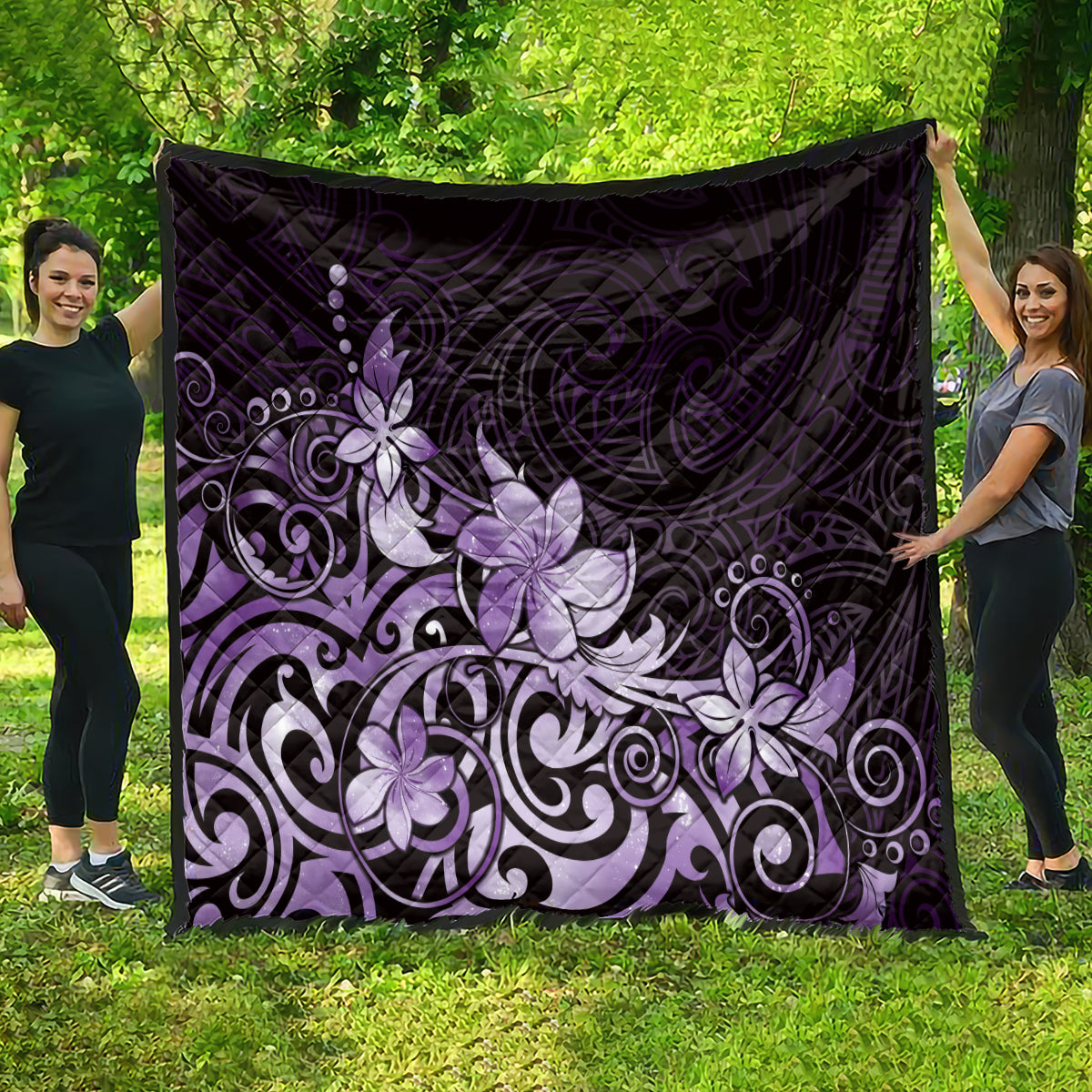 Matariki New Zealand Quilt Maori Pattern Purple Galaxy LT05 - Polynesian Pride
