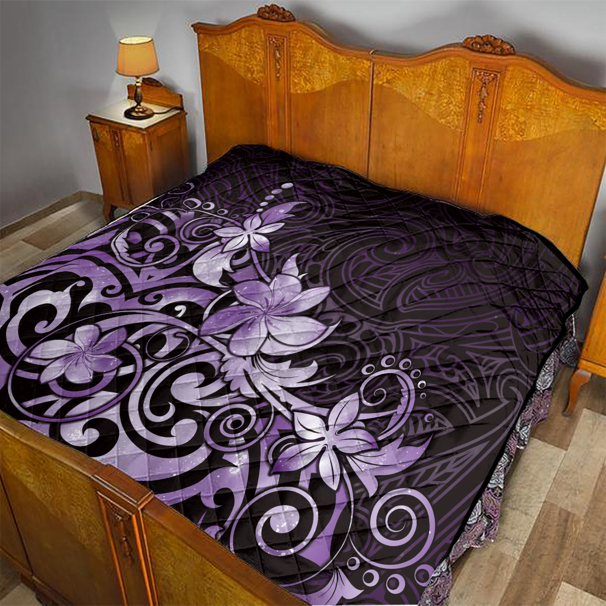 Matariki New Zealand Quilt Maori Pattern Purple Galaxy LT05 - Polynesian Pride