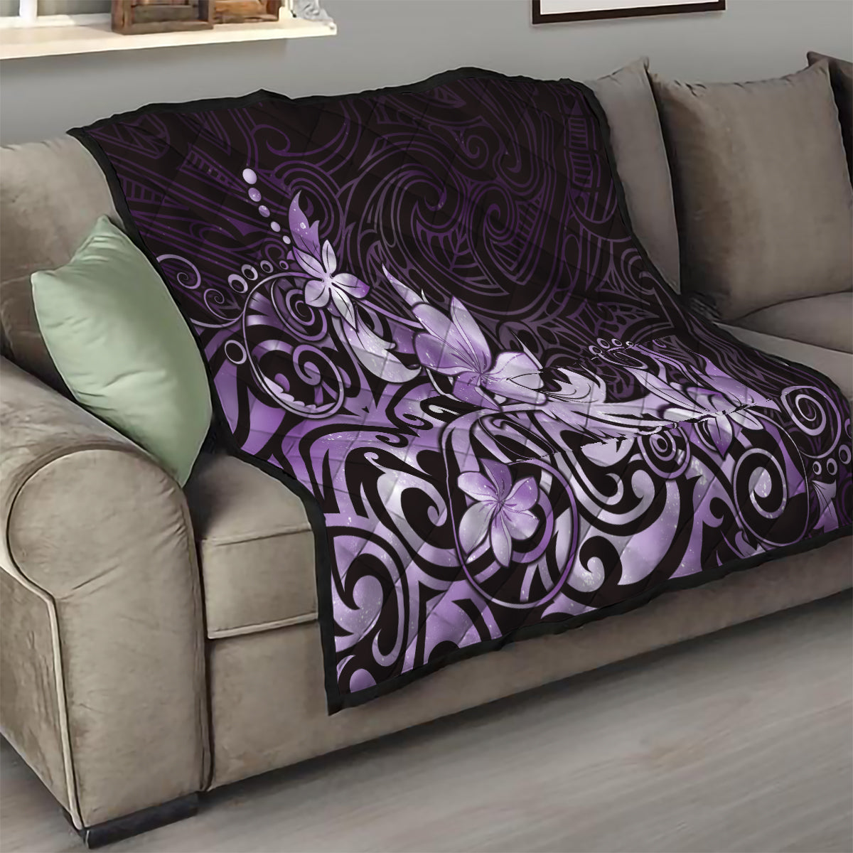 Matariki New Zealand Quilt Maori Pattern Purple Galaxy LT05 - Polynesian Pride