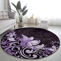 Matariki New Zealand Round Carpet Maori Pattern Purple Galaxy LT05 - Polynesian Pride