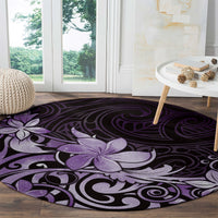 Matariki New Zealand Round Carpet Maori Pattern Purple Galaxy LT05 - Polynesian Pride