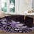 Matariki New Zealand Round Carpet Maori Pattern Purple Galaxy