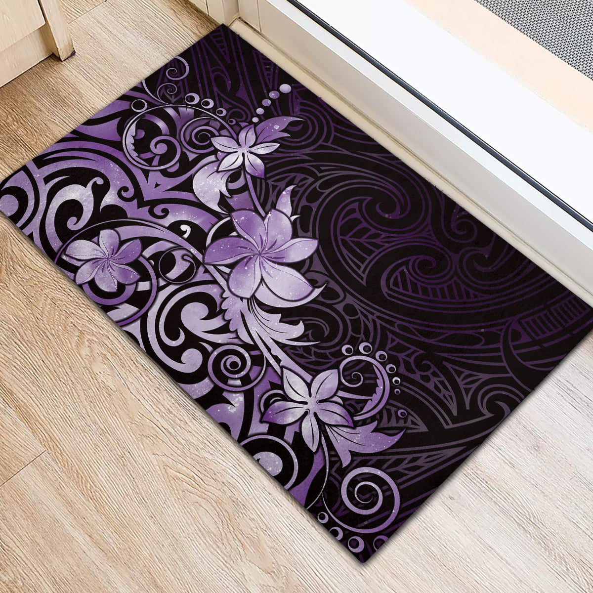 Matariki New Zealand Rubber Doormat Maori Pattern Purple Galaxy LT05 - Polynesian Pride
