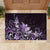 Matariki New Zealand Rubber Doormat Maori Pattern Purple Galaxy