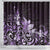 Matariki New Zealand Shower Curtain Maori Pattern Purple Galaxy