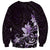 Matariki New Zealand Sweatshirt Maori Pattern Purple Galaxy