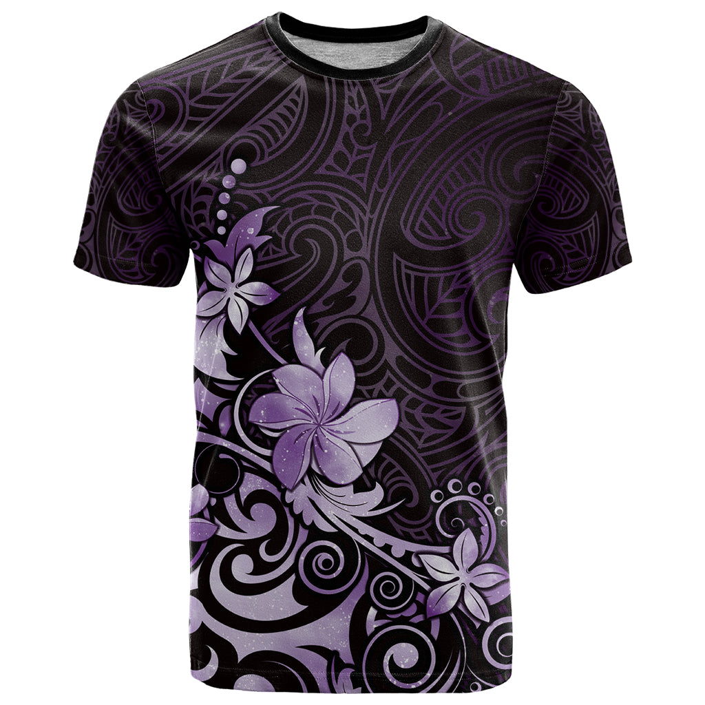 Matariki New Zealand T Shirt Maori Pattern Purple Galaxy