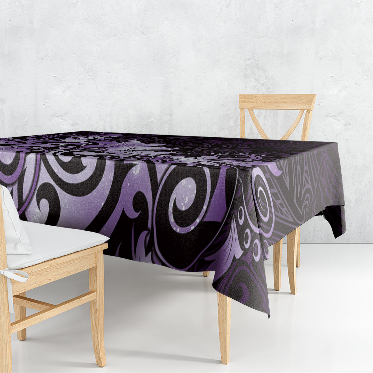 Matariki New Zealand Tablecloth Maori Pattern Purple Galaxy LT05 - Polynesian Pride