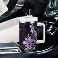 Matariki New Zealand Tumbler With Handle Maori Pattern Purple Galaxy LT05 - Polynesian Pride