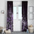 Matariki New Zealand Window Curtain Maori Pattern Purple Galaxy