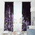 Matariki New Zealand Window Curtain Maori Pattern Purple Galaxy