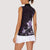 Matariki New Zealand Women Sleeveless Polo Shirt Maori Pattern Purple Galaxy