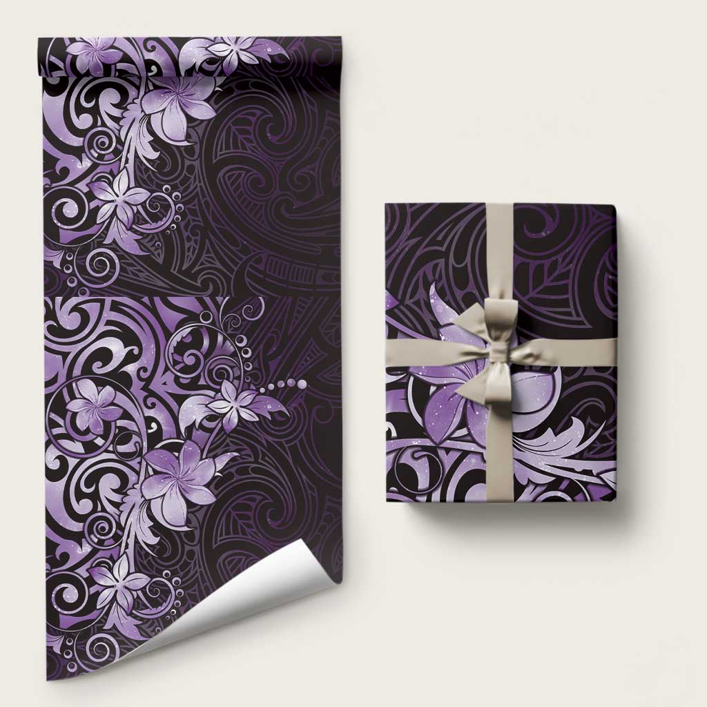 Matariki New Zealand Wrapping Paper Maori Pattern Purple Galaxy LT05 58" × 23" Purple - Polynesian Pride