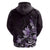 Matariki New Zealand Zip Hoodie Maori Pattern Purple Galaxy