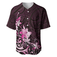 Matariki New Zealand Baseball Jersey Maori Pattern Pink Galaxy LT05 Pink - Polynesian Pride