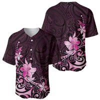 Matariki New Zealand Baseball Jersey Maori Pattern Pink Galaxy LT05 - Polynesian Pride