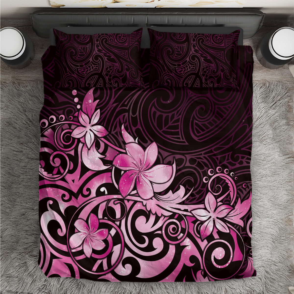Matariki New Zealand Bedding Set Maori Pattern Pink Galaxy LT05 Pink - Polynesian Pride