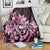 Matariki New Zealand Blanket Maori Pattern Pink Galaxy