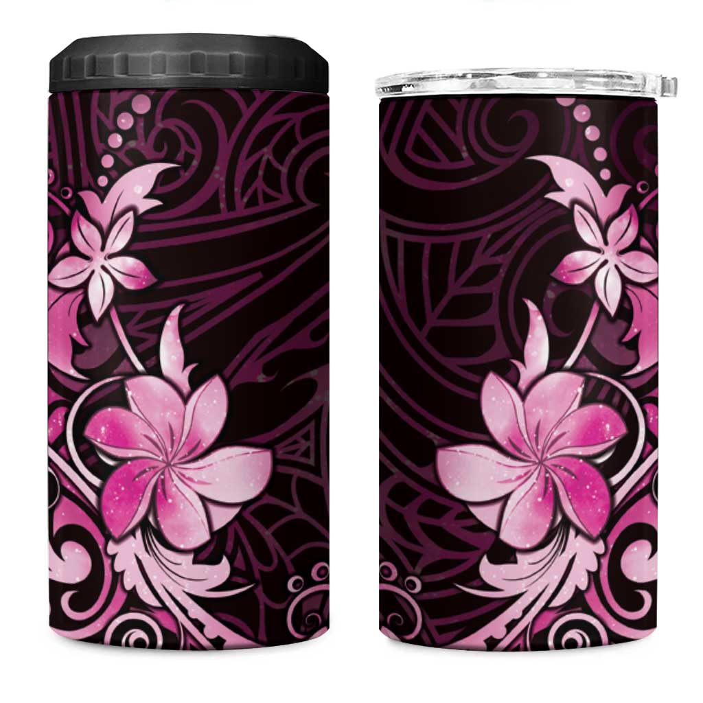 Matariki New Zealand 4 in 1 Can Cooler Tumbler Maori Pattern Pink Galaxy LT05 One Size: 16 oz Pink - Polynesian Pride