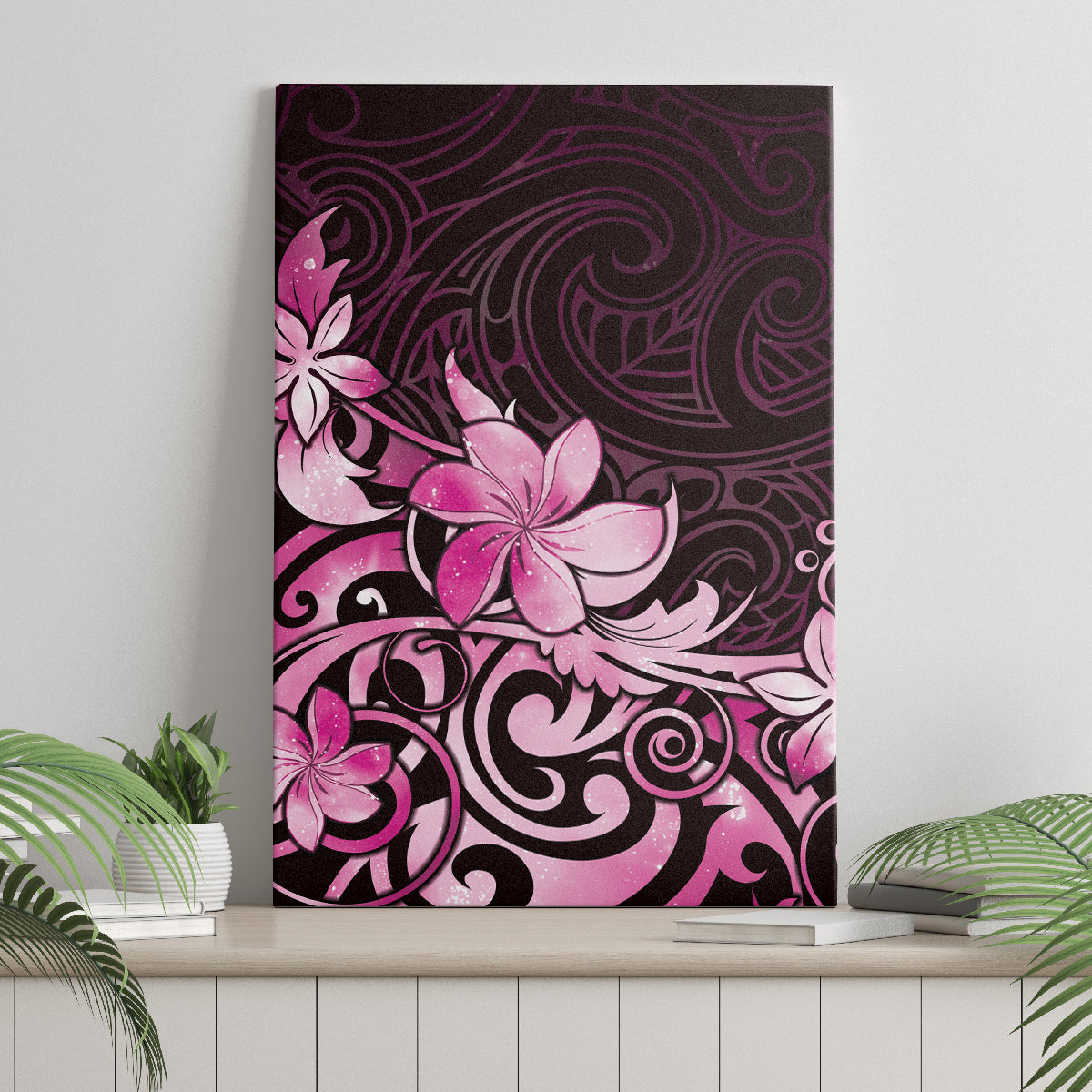 Matariki New Zealand Canvas Wall Art Maori Pattern Pink Galaxy LT05 - Polynesian Pride